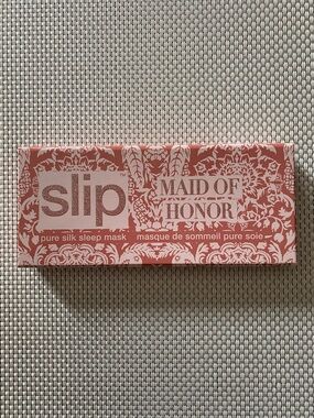 Slip Maid of Honor Silk Sleep Mask – Blush Floral, New in box